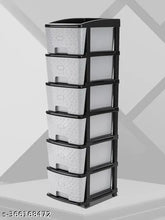 Grey plastic 6xL storage system for kids clothes, saree, toys, books, files, shoes, and more